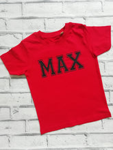 Load image into Gallery viewer, Varsity Name Tee