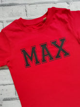 Load image into Gallery viewer, Varsity Name Tee