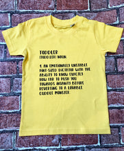 Load image into Gallery viewer, Toddler Definition